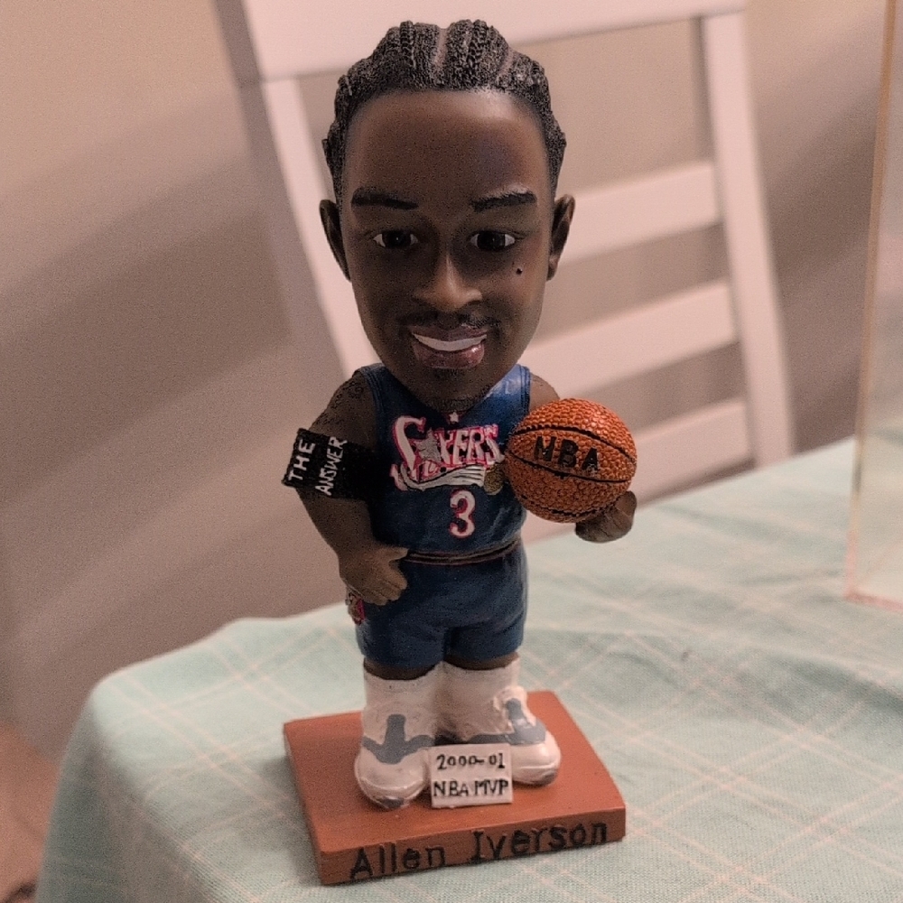 NBA Allen Iverson MVP McDonald's Collectible Bobblehead Figure 2000-01 MVP EUC